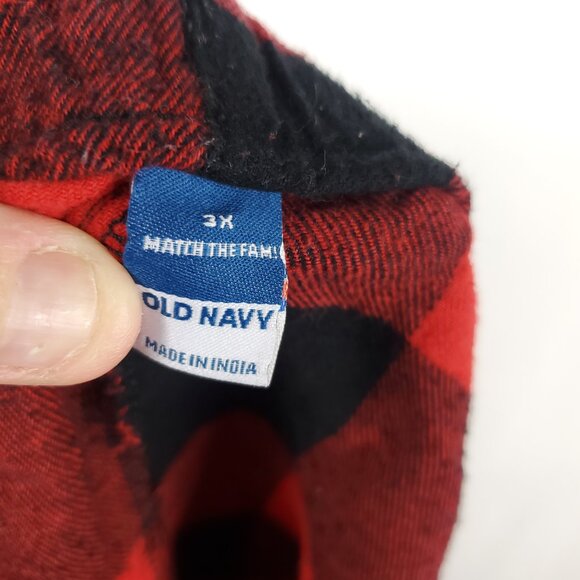 Old Navy Red/Black Plaid Womens Plus Size Pajama Drawstring Shorts Sz 3X - Picture 7 of 10